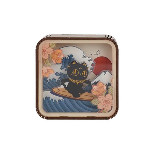 大英博物馆 巴斯特系列 乘风破浪木质分层氛围灯摆件 商品图5