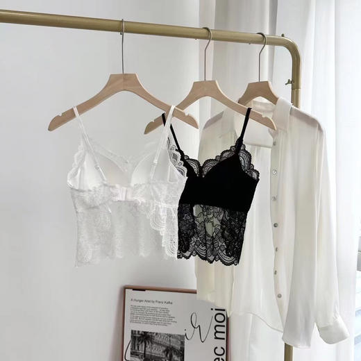 SUNJ1138，桑蚕丝蕾丝美背吊带 商品图7