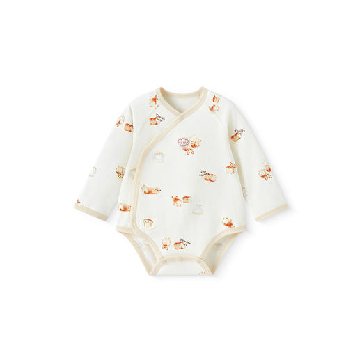 【商场同款】英氏新生婴儿长袖衣服男女宝宝连体衣哈衣爬服和尚服 商品图4