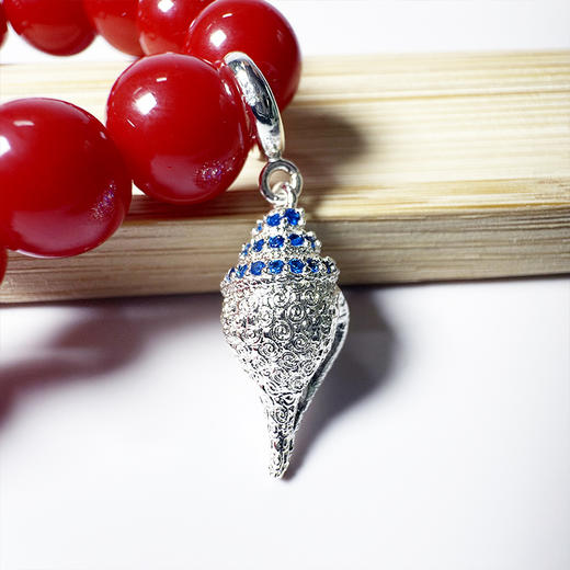 正品新款精致项链配饰藏银小海螺卡扣挂脖子配饰素吊坠饰品 商品图8