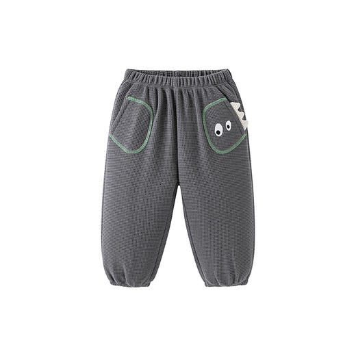 【纯棉】迷你巴拉男女童裤子秋华夫格柔软不易变形儿童长裤 商品图4