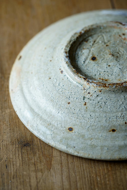 尾形笃39罅粉引｜6寸取皿 商品图3