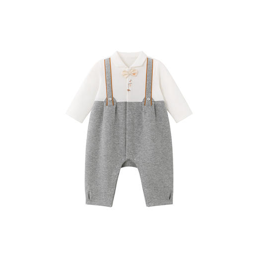 【商场同款】英氏新生婴儿连体衣秋季新款男宝宝生日周岁长袖哈衣 商品图4