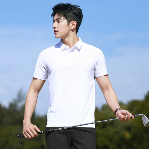 【拒绝闷热 凉感亲肤】袋鼠男士夏季凉感冰丝POLO衫套装 商品图1