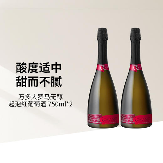  万多大罗马无醇起泡红葡萄酒750ml 商品图0