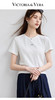 珞炫/LOFTSHINE   VICTORIA&VERA夏季“3秒瞬凉”定制银标纯色简约百搭宽松多色短袖T恤 商品缩略图0