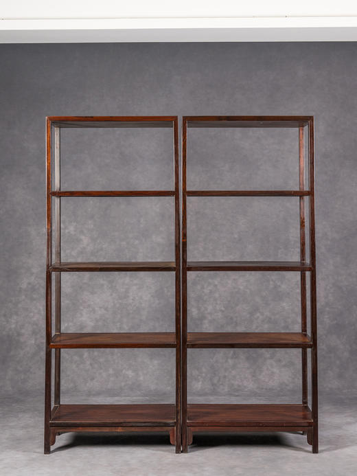清	红木全敞式四层架格（一对） 商品图1