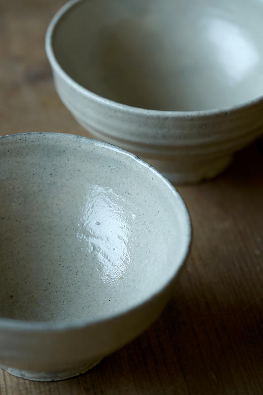 尾形笃33薪陶石粉引｜中碗 商品图1
