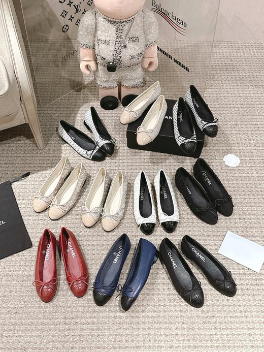 香奈儿 25Fw早春最新配色小香蝴蝶结芭蕾舞平底单鞋（HC） 商品图0