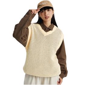 WassupHouse 镂空V领毛背心