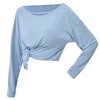 跃牌【欲动春风】系列 莫代尔瑜伽服长袖罩衫女凉感透气宽松运动上衣52561 商品缩略图4