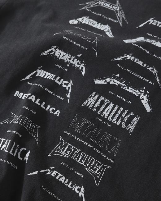 点此购买 METALLICA夏季男女款摇滚乐队限定复古水洗做旧破坏高街短袖T恤 md 321793 商品图11