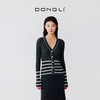 东黎 • 温柔的海风 第五航线 桑蚕丝山羊绒女士V领开衫 5200 商品缩略图3
