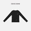 COCO ZONE 刘一一 春季新款长袖T恤圆领显瘦内搭打底衫CD1A0331 商品缩略图2
