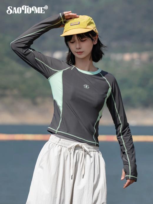 早乙女惠子saotome/STMCX252321/速干撞色运动T恤 商品图2