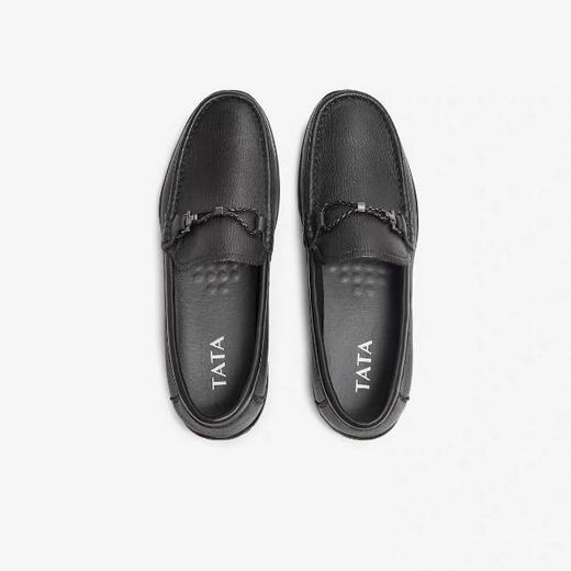 【云粉节】BF楼TATA2025年秋商场同款简约一脚蹬休闲男皮鞋29437CM5吊牌价999活动价599 商品图0