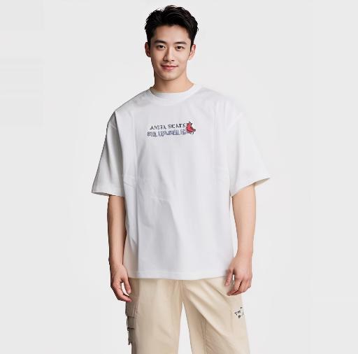 安踏跑步短袖t恤男士夏季新款透气健身运动上衣152528139 商品图0