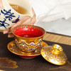 敦煌研究院 【梵花垂金三才盖碗茶杯】 文创礼物中式茶具送领导长辈 商品缩略图3