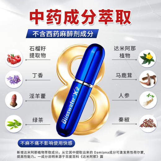 享久男用延时喷雾小蓝瓶男延时喷剂环湿巾外用神油成人情趣用品 享久2代加强型 商品图1
