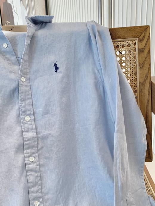 【高品质私服】【RL蓝色宽松亚麻衬衫】纯天然纤维，轻薄透气，穿着舒适有型，慵懒随性，自在无拘G1432-CC【无标出货 介意慎拍】 商品图9