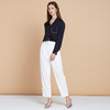 EITIE爱特爱春季新款高腰纯色显瘦通勤百搭干练裤子7305001 商品缩略图8