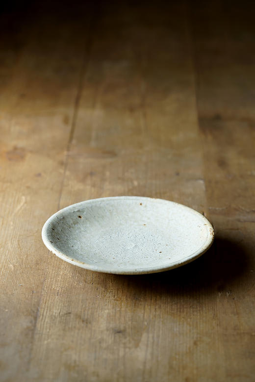 尾形笃39罅粉引｜6寸取皿 商品图0