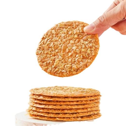 【麦香浓郁，老少皆宜~】无加蔗糖燕麦薄脆饼干 中老年孩子代餐粗粮 酥脆休闲零食办公室早餐 零食下午茶-QQ 商品图4