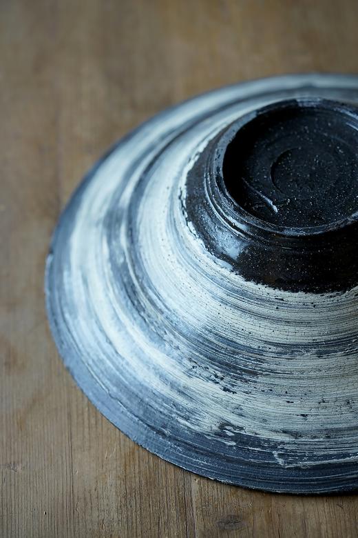 尾形笃25黑地刷毛目｜特大钵 商品图3