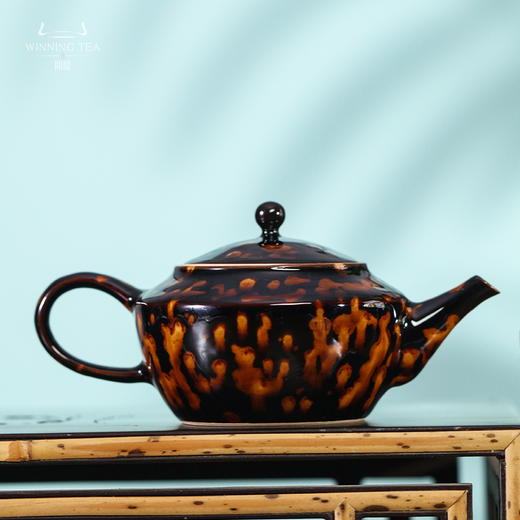 问鼎虎斑天目如意壶 商品图0