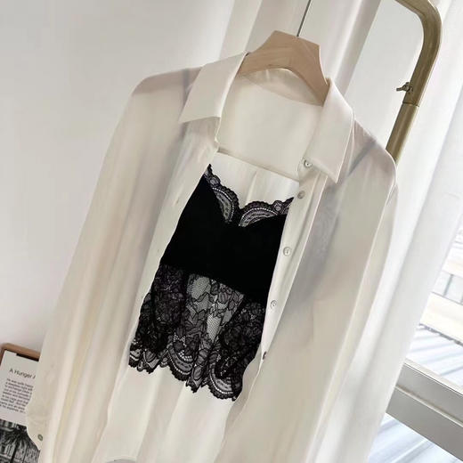 SUNJ1138，桑蚕丝蕾丝美背吊带 商品图2