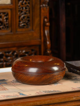 清	花梨木朝珠盒