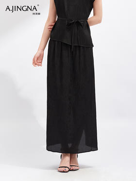 【轻盈透气】阿菁娜重磅真丝温柔气质半身裙F30X213010