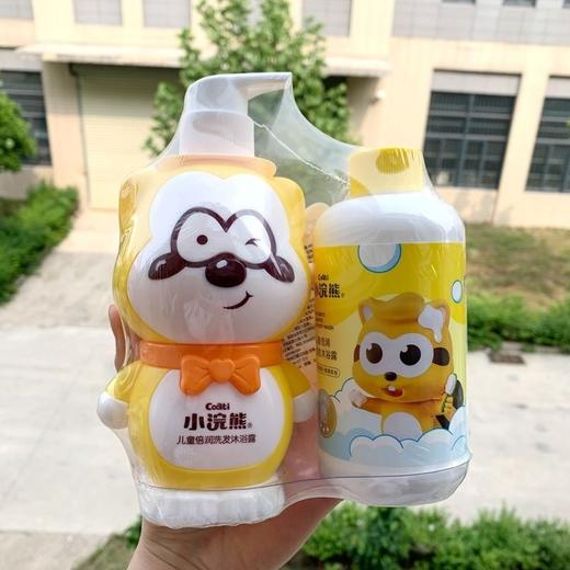 小浣熊儿童二合一洗发沐浴露宝宝300ml+300ml家庭装温和小鸭效期26年5月 商品图7