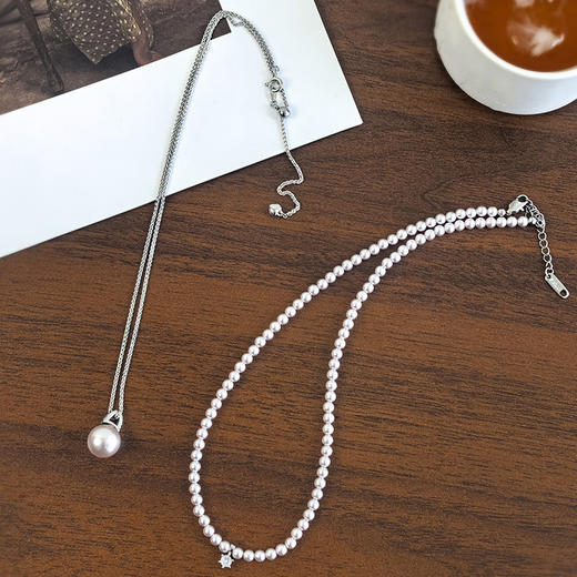 BAOFANDI 春夏新品曼塔玫瑰施家珍珠系列项链耳环【礼袋+礼盒+保养卡】-mi 商品图4