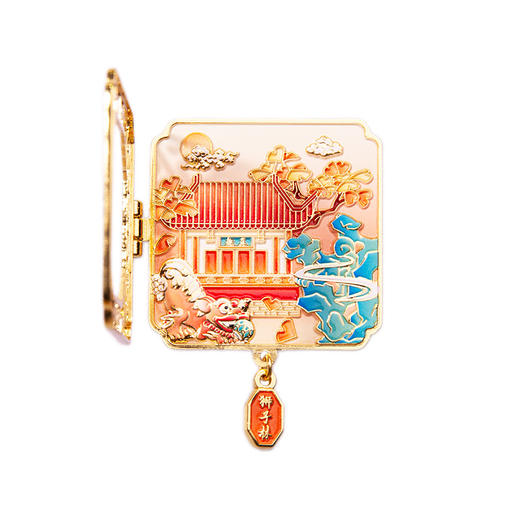 【苏州园林翻盖冰箱贴】金属磁贴中国风城市旅游文创纪念工艺品礼品 商品图4