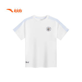 安踏儿童短袖T恤男大童潮流系列运动透气针织短袖衫352538105