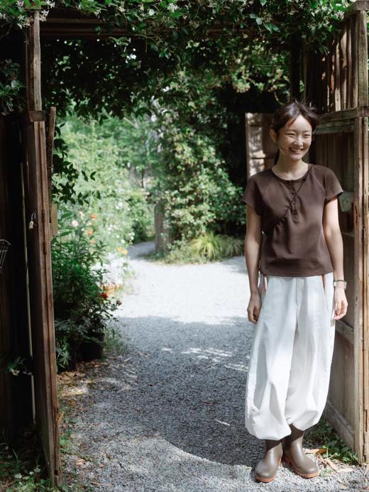 步履不停/5B18145C/小个子亨利领短袖 商品图3