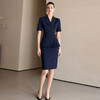 IWY/高级感藏青色职业西装套裙女夏季薄款售楼部工装酒店经理接待正装24CS563 商品缩略图0