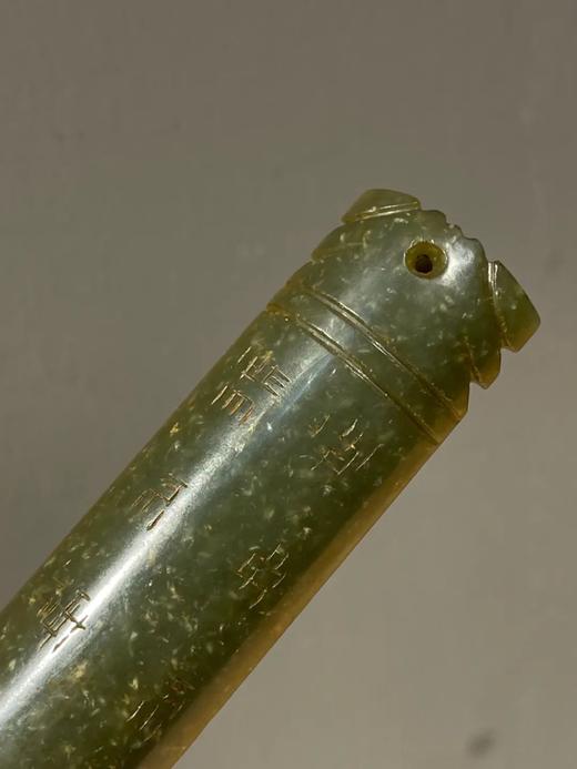 和田碧玉雕甲骨文蝉形镇纸，顺丰包邮 商品图3