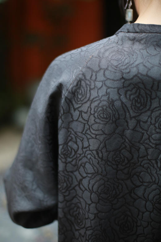 漫物记四经绞罗立领斜襟七粒扣袍子xys-249 商品图4