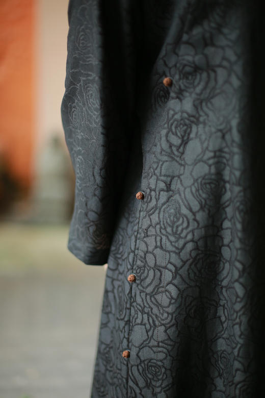 漫物记四经绞罗立领斜襟七粒扣袍子xys-249 商品图5