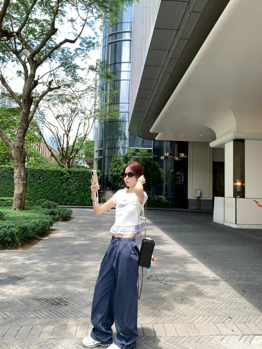 【129元任选2件】现货秒杀！猫猫印花拼接短袖 商品图8