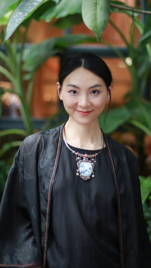 漫物记四经绞罗福瑞花绲边中长款外套XYS-W160 商品图5