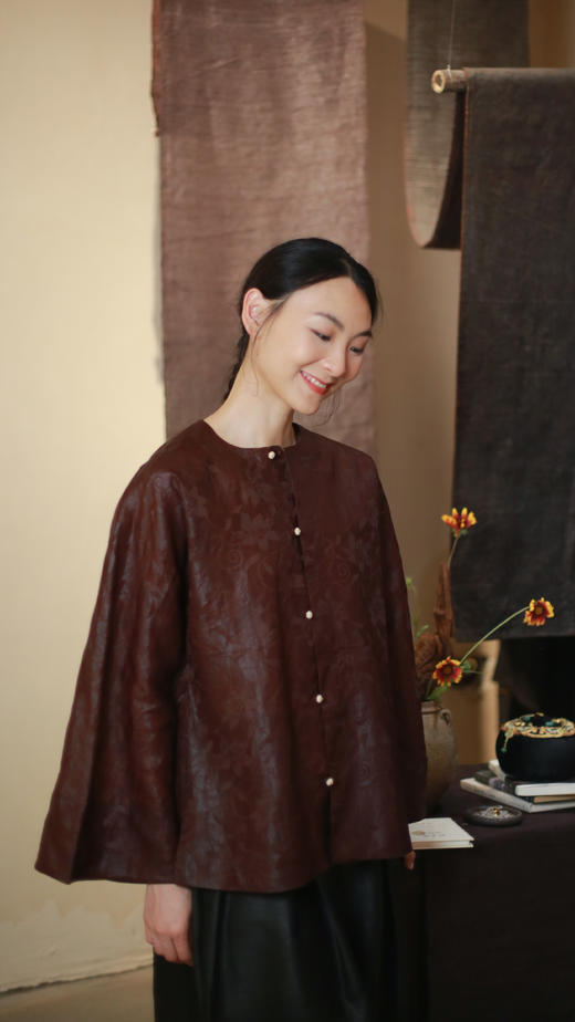 漫物记五粒扣喇嘛袖上衣MWJ-W269 商品图2