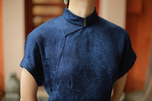 漫物记真丝连肩收腰旗袍Q1071 商品图4