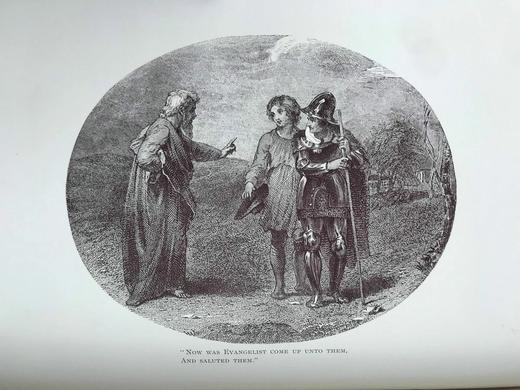 约19世纪后期 班扬《天路历程》 24幅插图 漆布精装16开 商品图12