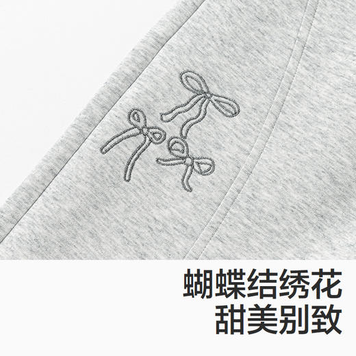 森马儿童2025年秋季女中童长裤蝴蝶结绣花束脚裤 商品图3