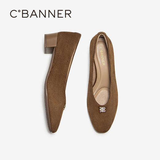 【静音系列】千百度2026春季新款高级感羊皮浅口单鞋女法式高跟鞋A26182757 商品图4