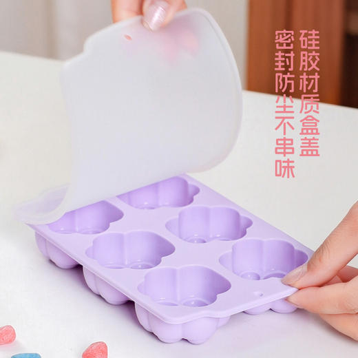 【猫爪蒸糕冰格模具】辅食冷冻格食品级硅胶婴儿辅食冰格分装格肉泥蒸糕模具冰格 商品图4