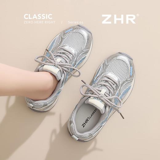 ZHR黄色多巴胺网面德训鞋2025夏季新款阿甘鞋轻便透气休闲运动鞋 商品图7